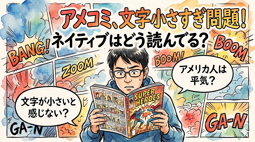 アメコミって、アメリカ人には読みやすいのでしょうか？
