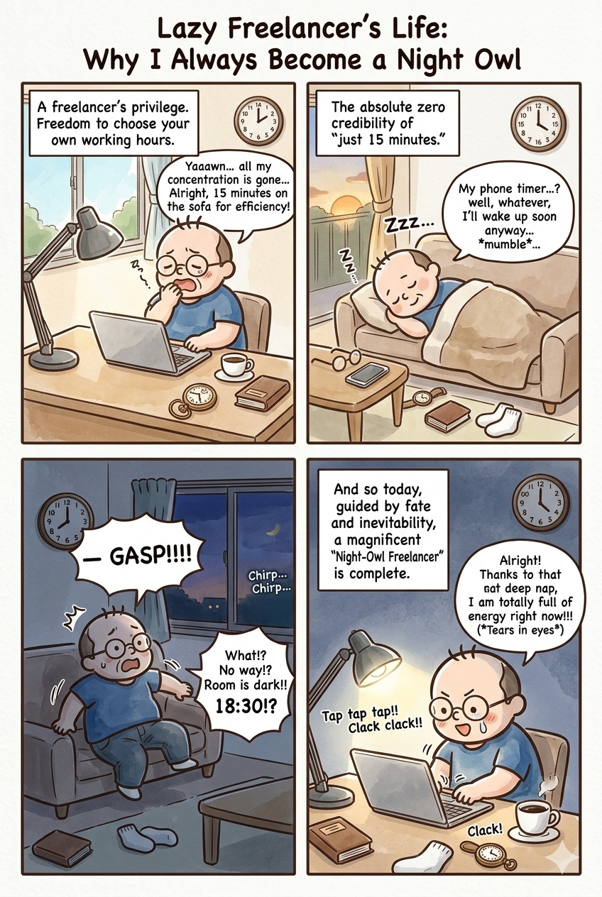 Lazy Freelancer’s Life : Why I Always Become a Night Owl